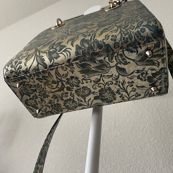 2022 Medium Lady Dior Blue/Green Blocart with Champagne Gold Hardware - Picture 9 of 16